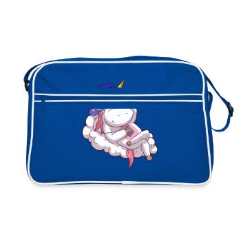 Unicorn Unicorn on Cloud Cool - Retro Bag - blue/white - Front
