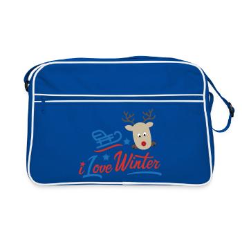 winter - Retro Bag - blue/white - Front