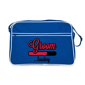 Groom loading | Stag Night - Sac Retro - bleu/blanc - Devant