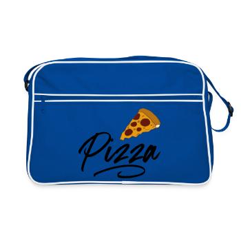 La pizza - Sac Retro - bleu/blanc - Devant