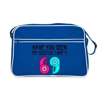Have you Seen My Scotch Tape? - Retro Bag - blue/white - Front
