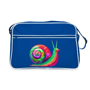Escargot - Sac Retro - bleu/blanc - Devant