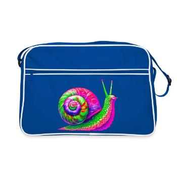 Escargot - Sac Retro - bleu/blanc - Devant