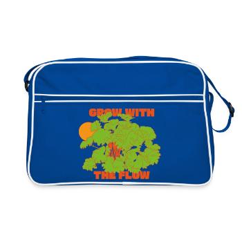 Évoluez avec l’instruction Flow - Sac Retro - bleu/blanc - Devant