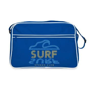 Surf Stoked Club - Surfing Wave - Retro Bag - blue/white - Front