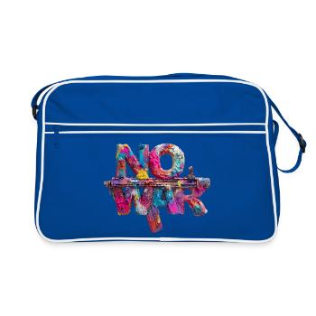 No War Colorful Gun Art - Retro Bag - blue/white - Front