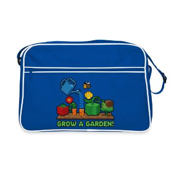 Pixel Garden : Planter et cultiver - Sac Retro - bleu/blanc - Devant