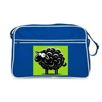 Black Sheep - Retro Bag - blue/white - Front