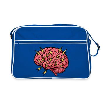 Blitzbrain Pop Art - Sac Retro - bleu/blanc - Devant