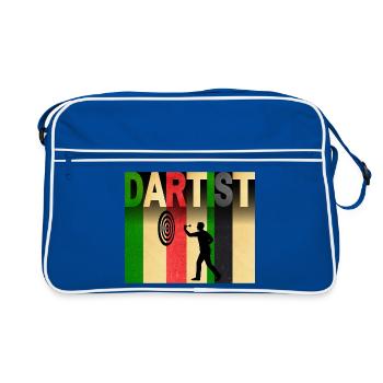 Dartist: Art Meets Dart Retro Stripes - Retro Bag - blue/white - Front