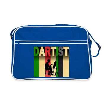 Artiste dartist à l’atelier - Sac Retro - bleu/blanc - Devant