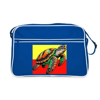 tortue - Sac Retro - bleu/blanc - Devant