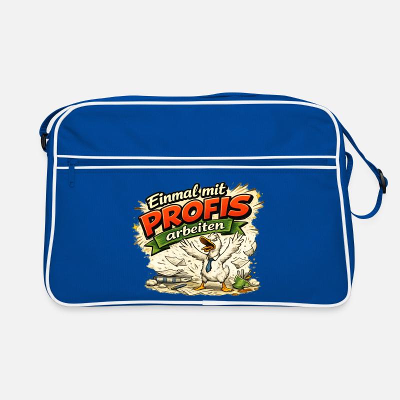 Einmal mit Profis arbeiten Retro Tasche