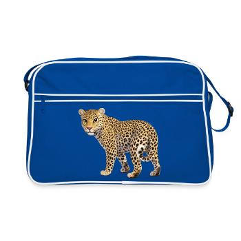 léopard - Sac Retro - bleu/blanc - Devant