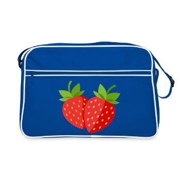 fraise - Sac Retro - bleu/blanc - Devant