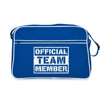 Official Team Member (Used) - Retro Tasche - Blau/Weiß - Vorne