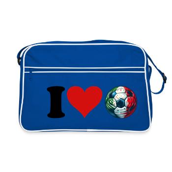 J’adore le football italien - Sac Retro - bleu/blanc - Devant