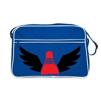 Badminton - Sac Retro - bleu/blanc - Devant