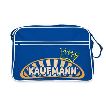 Job Kaufmann - Retro Tasche - Blau/Weiß - Vorne