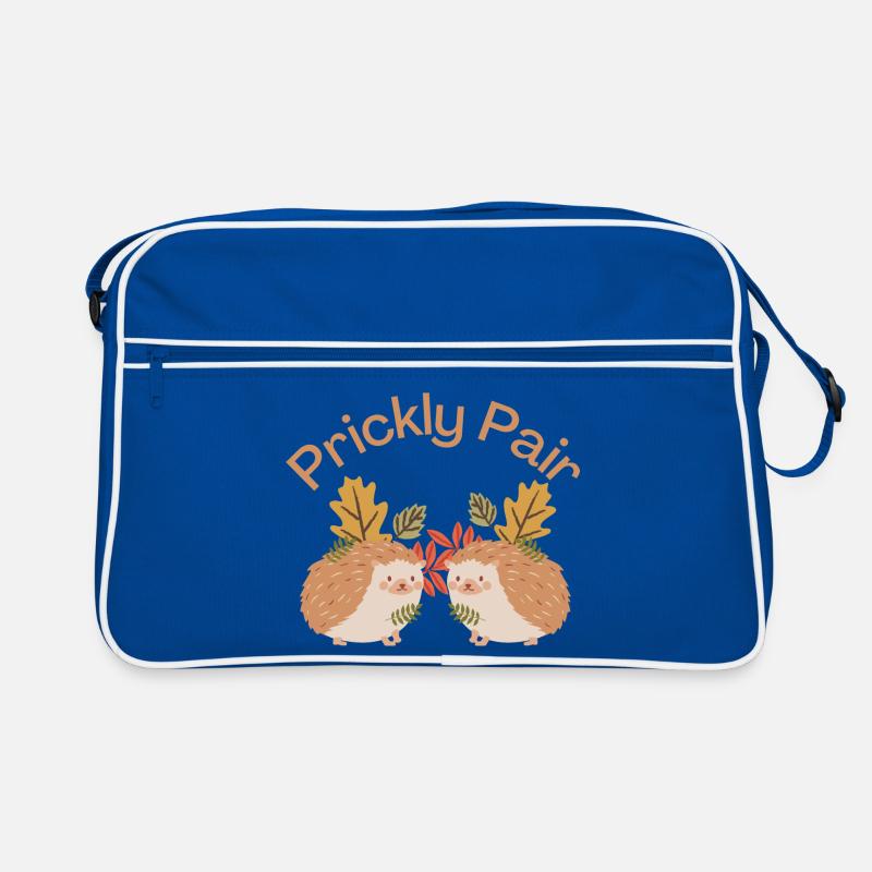 Prickly Pair - Hedgehog Lovers Retro Tasche