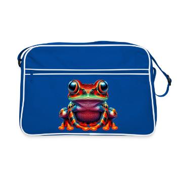 Grenouille - Sac Retro - bleu/blanc - Devant