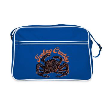 FEELING CRABBY - Retro Bag - blue/white - Front