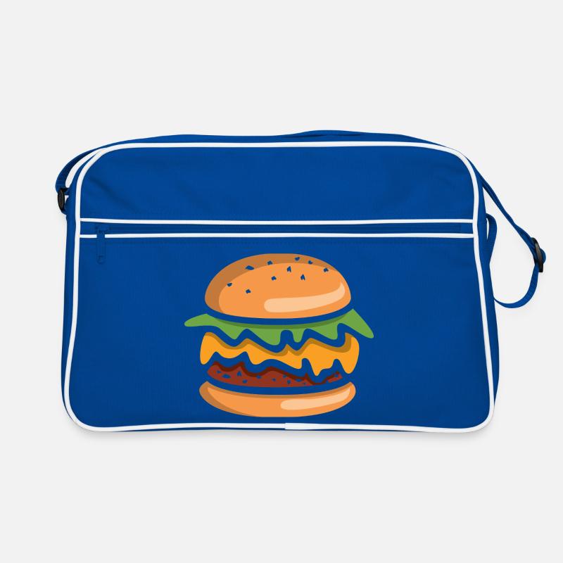 Comic Burger Cheeseburger Retro Tasche