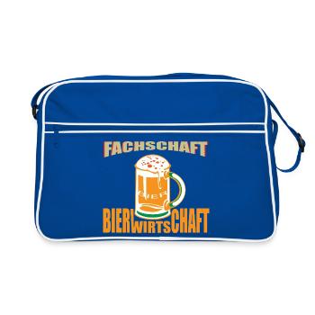 Student Council for Beer Industry Emblem / Lustig - Retro Bag - blue/white - Front