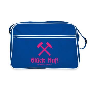 Bonne chance! - Ruhrpott - Zeche - Zollverein - Sac Retro - bleu/blanc - Devant
