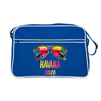 Havana 2026 Sunglasses Design - Retro Bag - blue/white - Front