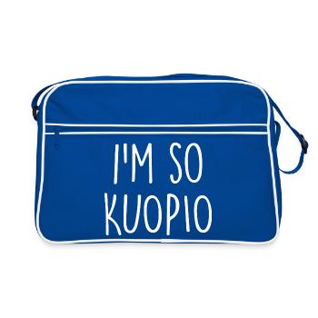 Kuopio Suomi Finland - Retro Bag - blue/white - Front