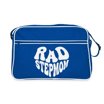 Rad Stepmom - Vintage Heart (Custom Color) - Retro Bag - blue/white - Front