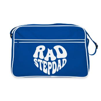 Rad Stepdad - Vintage Heart (Custom Color) - Retro Bag - blue/white - Front