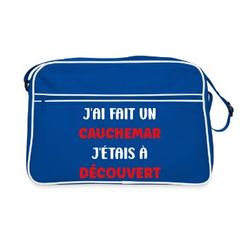 Cauchemar découvert: j'étais à découvert - Sac Retro - bleu/blanc - Devant