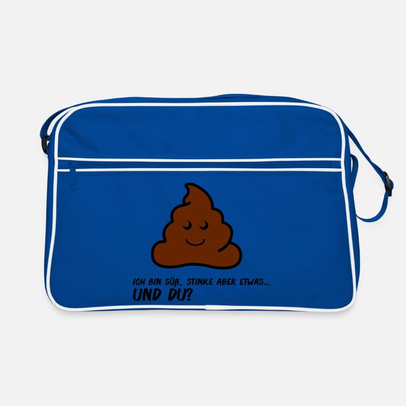 Friendly Poo AA Comic Face Retro Bag