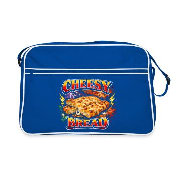 Pain au fromage Plat préféré Pain au fromage étrange - Sac Retro - bleu/blanc - Devant
