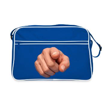 Illustration de l’indice pointé - Sac Retro - bleu/blanc - Devant