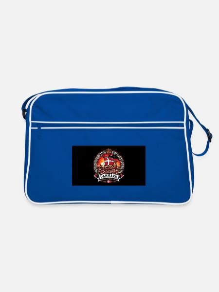 Danmark Viking Coast Heritage - Retro Tasche - Blau/Weiß