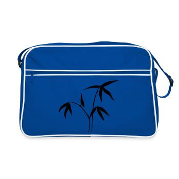 bamboo - Retro Bag - blue/white - Front