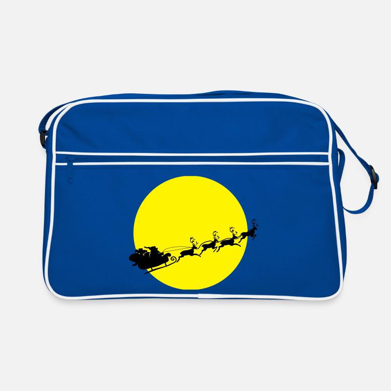 frohes_fest_weihnachtsmann Retro Tasche