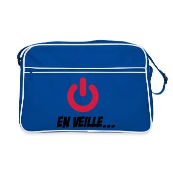 En veille - Sac Retro - bleu/blanc - Devant