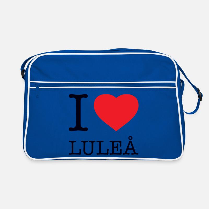I LOVE LULEA Retro Tasche