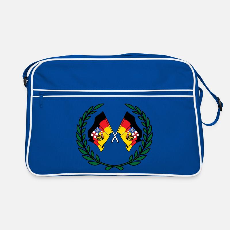 Drapeaux Couronne de laurier de la Sarre Sac Retro