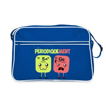 Periodically Wise Humor Periodic Table - Retro Bag - blue/white - Front