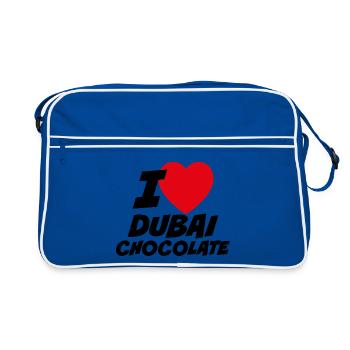 I love Dubai Chocolate - Retro Bag - blue/white - Front