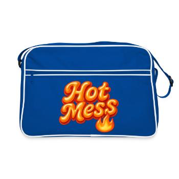 conception de déclaration de désordre / année 2000 - Sac Retro - bleu/blanc - Devant