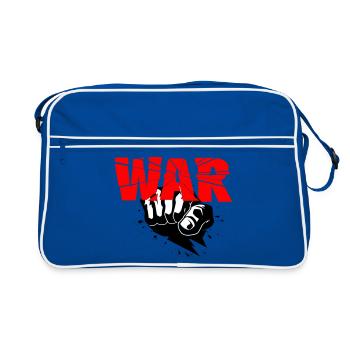 No War - Sac Retro - bleu/blanc - Devant