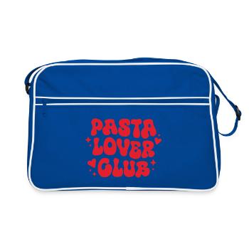 Club des amateurs de pâtes, cuisine italienne, rétro esthétique rouge - Sac Retro - bleu/blanc - Devant