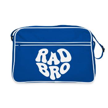 Rad Brother - Retro Heart (Custom Color) - Retro Bag - blue/white - Front