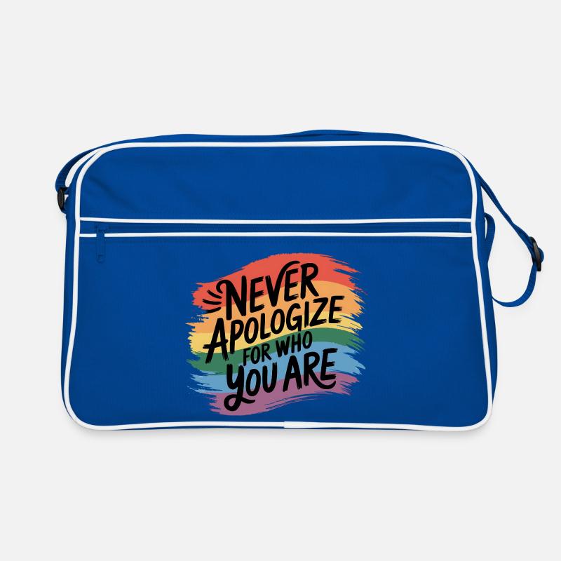 Ne t’excuse jamais pour qui tu es Sac Retro